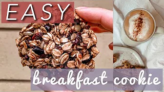 EASY BREAKFAST RECIPE | Trail-Mix Breakfast Cookie